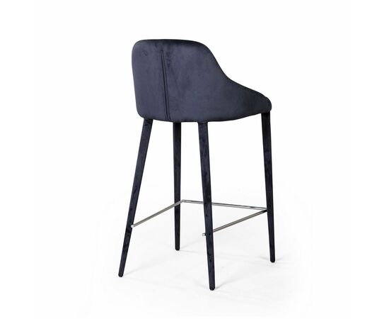 Стул полубарный Douglas, бархат чёрный, изображение 4 | Интернет магазин мебели и декора LifeDekor