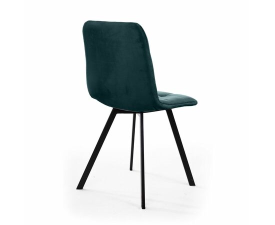 Стул UNO, бархат зелёный  19/ чёрный профиль, изображение 6 | Интернет магазин мебели и декора LifeDekor