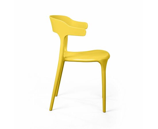 Стул Leo, первичный пластик желтый, изображение 4 | Интернет магазин мебели и декора LifeDekor