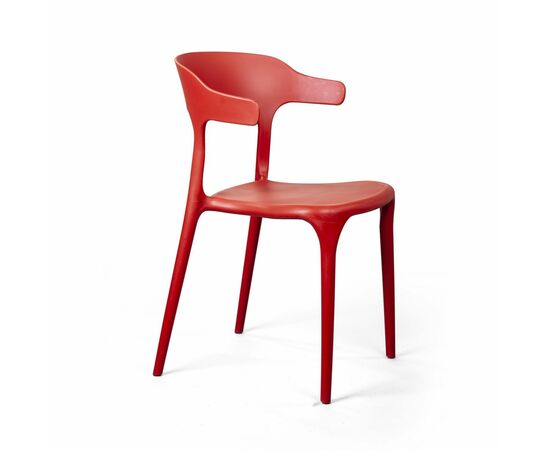 Стул Leo, первичный пластик красный, изображение 2 | Интернет магазин мебели и декора LifeDekor