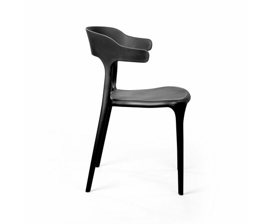 Стул Leo, первичный пластик черный, изображение 3 | Интернет магазин мебели и декора LifeDekor