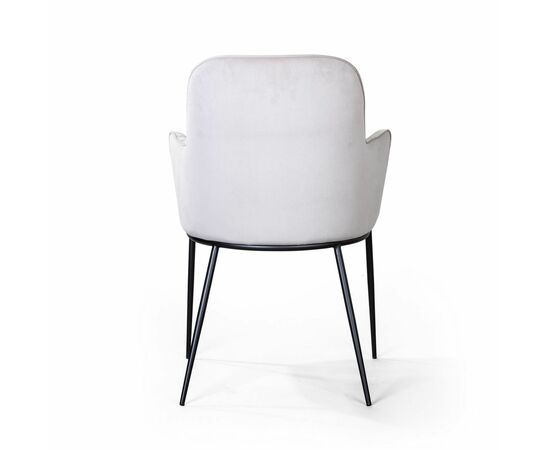 Стул с подлокотниками Barkley, микровелюр серый, изображение 7 | Интернет магазин мебели и декора LifeDekor