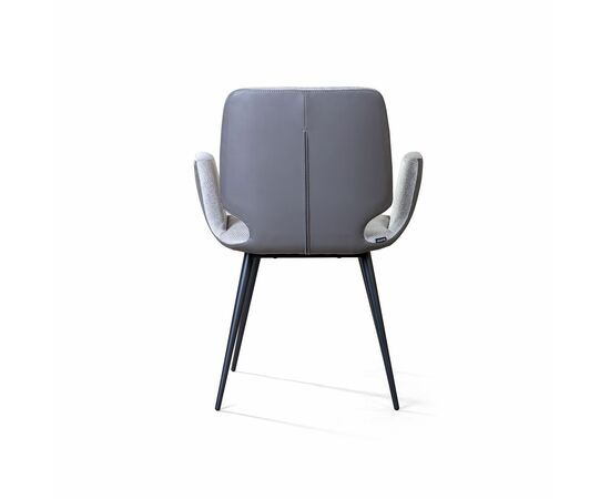 Стул с подлокотниками Adam, рогожка комби серый, изображение 7 | Интернет магазин мебели и декора LifeDekor