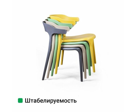 Стул Leo, первичный пластик черный, изображение 10 | Интернет магазин мебели и декора LifeDekor