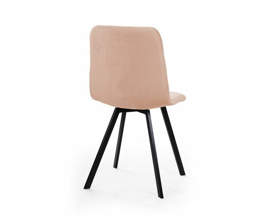 Стул UNO, бархат бежевый 5 / чёрный профиль, изображение 7 | Интернет магазин мебели и декора LifeDekor
