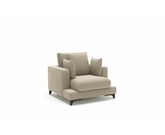 Oscar кресло рогожка бежевый, изображение 2 | Интернет магазин мебели и декора LifeDekor