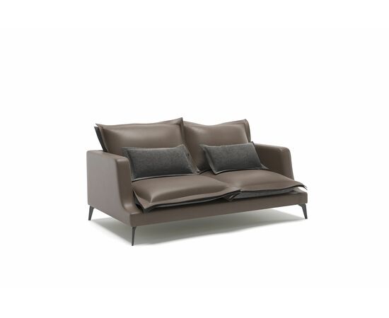 Rey диван прямой двухместный замша серый | Интернет магазин мебели и декора LifeDekor