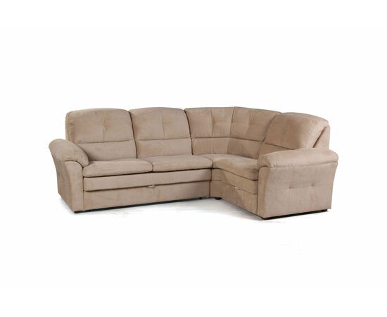 Diamante диван-кровать угловой велюр бежевый, изображение 3 | Интернет магазин мебели и декора LifeDekor