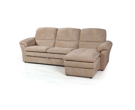 Diamante диван-кровать с шезлонгом велюр бежевый, изображение 2 | Интернет магазин мебели и декора LifeDekor