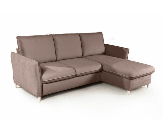 Hans диван-кровать с шезлонгом рогожка серый, изображение 3 | Интернет магазин мебели и декора LifeDekor