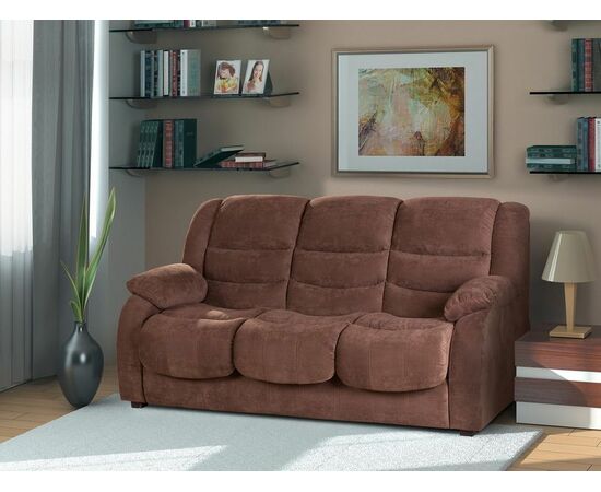 Ridberg 2 диван-кровать прямой велюр шоколад, изображение 7 | Интернет магазин мебели и декора LifeDekor