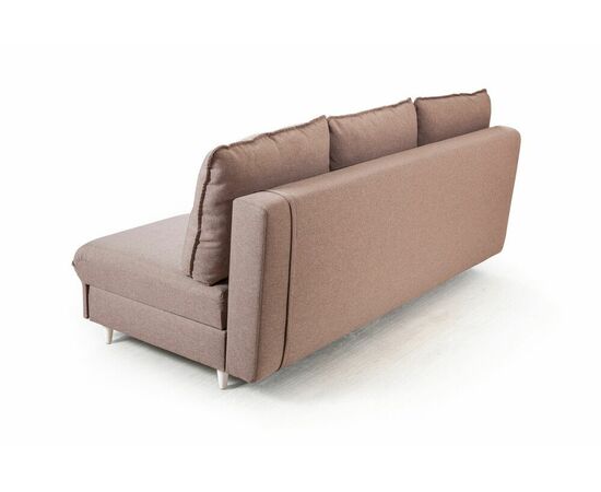 Hans диван-кровать прямой без подлокотников рогожка серый, изображение 3 | Интернет магазин мебели и декора LifeDekor