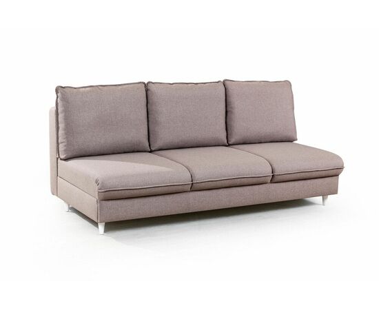 Hans диван-кровать прямой без подлокотников рогожка серый, изображение 2 | Интернет магазин мебели и декора LifeDekor