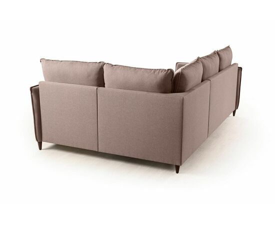 Hans диван-кровать угловой рогожка серый, изображение 4 | Интернет магазин мебели и декора LifeDekor