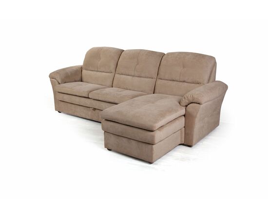 Diamante диван-кровать с шезлонгом велюр бежевый, изображение 3 | Интернет магазин мебели и декора LifeDekor