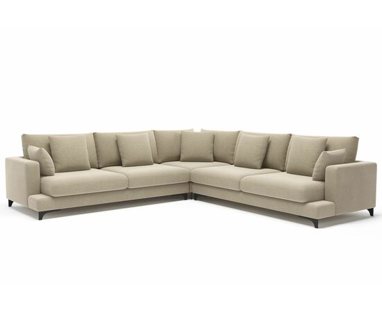 Oscar диван угловой рогожка бежевый | Интернет магазин мебели и декора LifeDekor