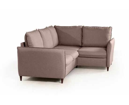 Hans диван-кровать угловой рогожка серый, изображение 3 | Интернет магазин мебели и декора LifeDekor