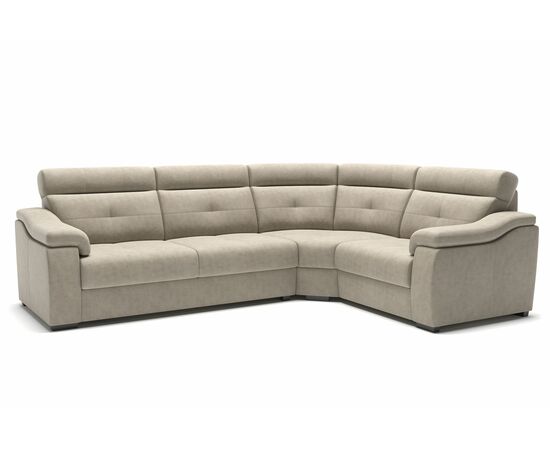 Boston диван-кровать угловой замша серый, изображение 2 | Интернет магазин мебели и декора LifeDekor