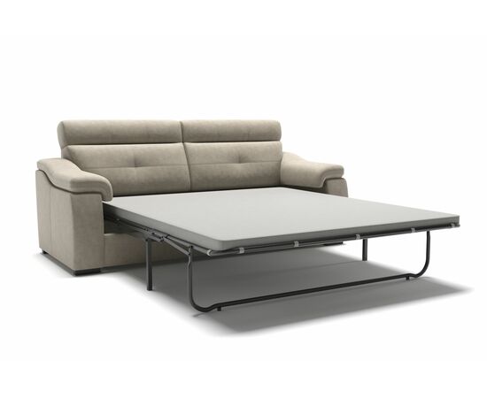 Boston диван-кровать прямой замша серый | Интернет магазин мебели и декора LifeDekor