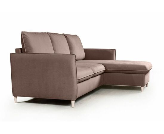 Hans диван-кровать с шезлонгом рогожка серый, изображение 4 | Интернет магазин мебели и декора LifeDekor