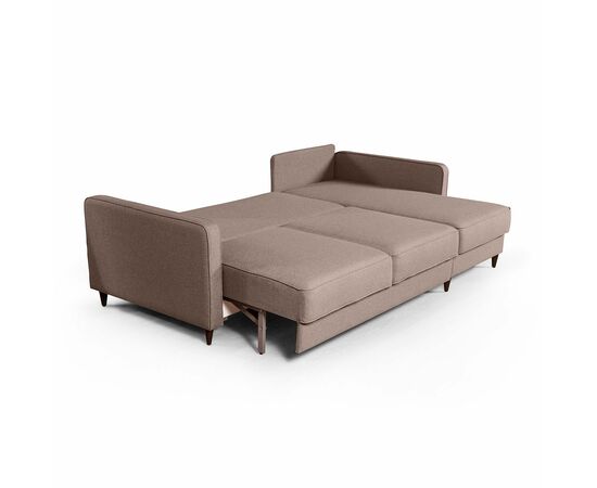 Oslo диван-кровать с шезлонгом рогожка серый | Интернет магазин мебели и декора LifeDekor