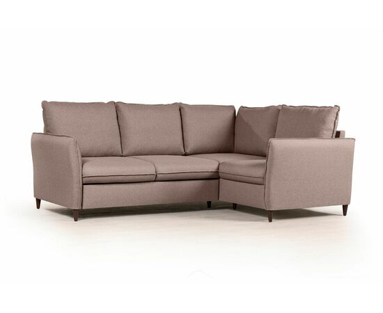 Hans диван-кровать угловой рогожка серый, изображение 2 | Интернет магазин мебели и декора LifeDekor