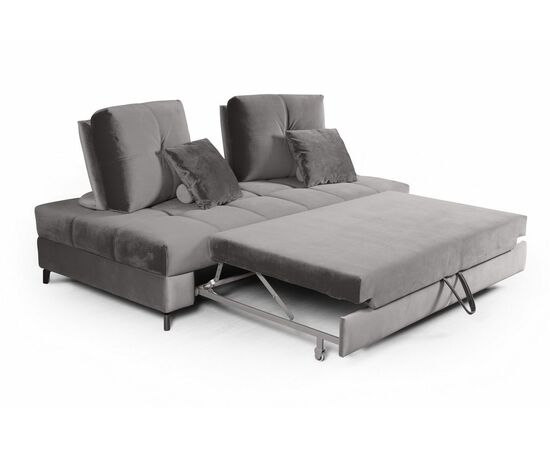 Reef диван-кровать велюр серый, изображение 9 | Интернет магазин мебели и декора LifeDekor