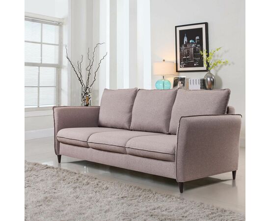 Hans диван-кровать прямой с подлокотниками рогожка серый | Интернет магазин мебели и декора LifeDekor