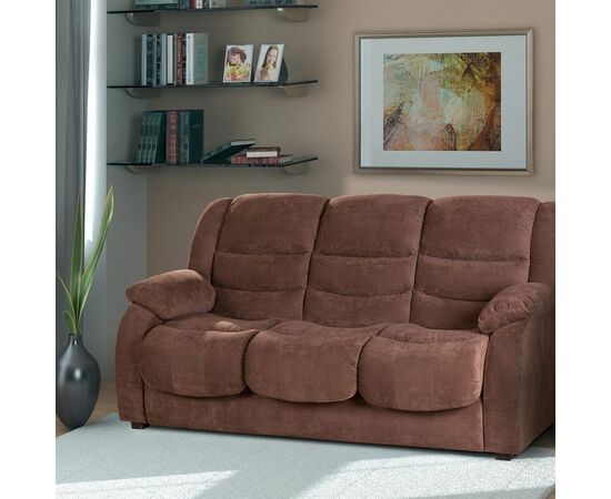 Ridberg 2 диван-кровать прямой велюр шоколад | Интернет магазин мебели и декора LifeDekor