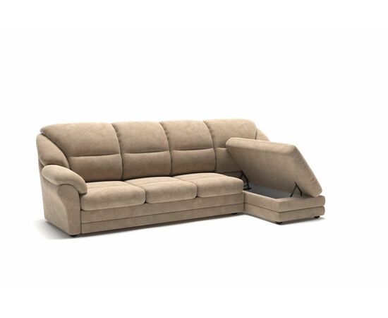 San-Remo диван-кровать с шезлонгом велюр бежевый, изображение 4 | Интернет магазин мебели и декора LifeDekor