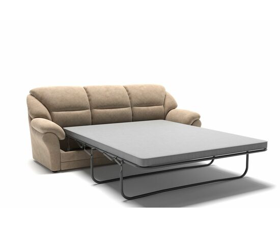 San-Remo диван-кровать прямой велюр бежевый, изображение 3 | Интернет магазин мебели и декора LifeDekor