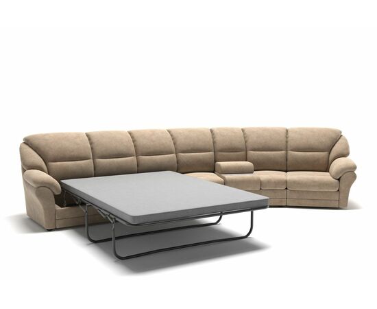 San-Remo диван-кровать с реклайнером, баром с кофейным столиком и радиусными модулями, изображение 5 | Интернет магазин мебели и декора LifeDekor