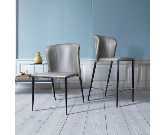 Стул Albert, кожа тауп, изображение 2 | Интернет магазин мебели и декора LifeDekor