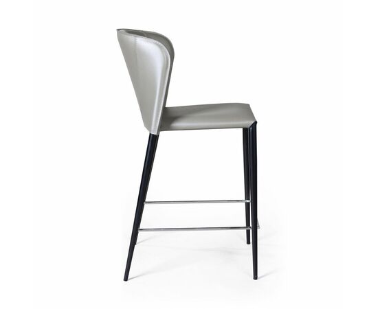 Стул полубарный Albert, кожа тауп, изображение 4 | Интернет магазин мебели и декора LifeDekor