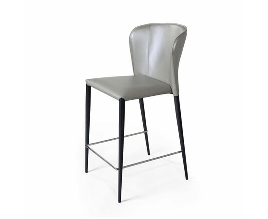 Стул полубарный Albert, кожа тауп, изображение 7 | Интернет магазин мебели и декора LifeDekor