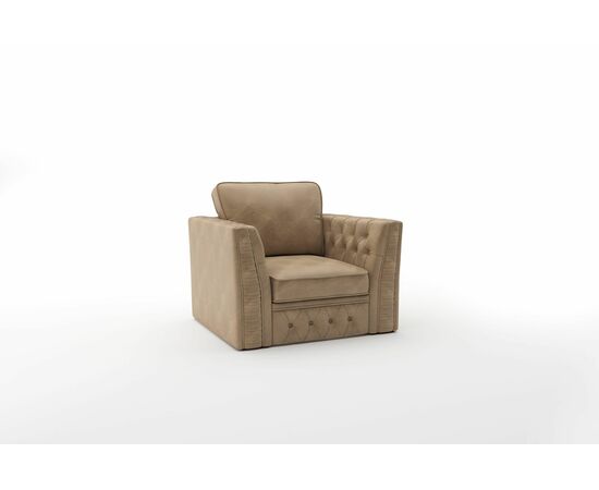 Budapest кресло с ящиком, замша бежевый | Интернет магазин мебели и декора LifeDekor