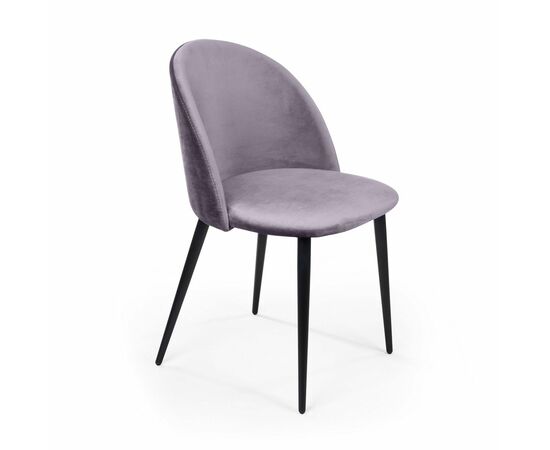 Стул Thomas, бархат светло-серый 26, изображение 2 | Интернет магазин мебели и декора LifeDekor