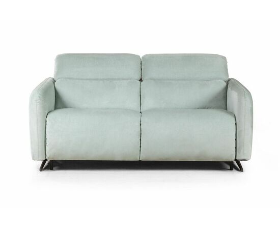 Rimini диван-кровать прямой замша мятный, изображение 16 | Интернет магазин мебели и декора LifeDekor