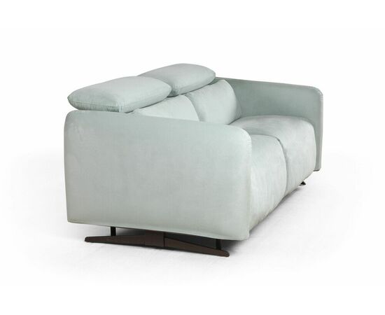 Rimini диван-кровать прямой замша мятный, изображение 7 | Интернет магазин мебели и декора LifeDekor