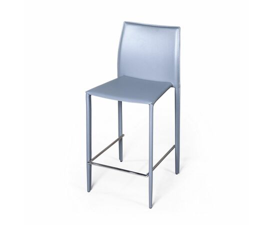 Стул полубарный Rolf, кожа антрацит, изображение 8 | Интернет магазин мебели и декора LifeDekor