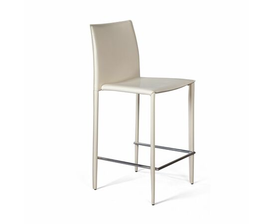 Стул полубарный Rolf, кожа бежевый | Интернет магазин мебели и декора LifeDekor