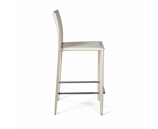 Стул полубарный Rolf, кожа бежевый, изображение 5 | Интернет магазин мебели и декора LifeDekor