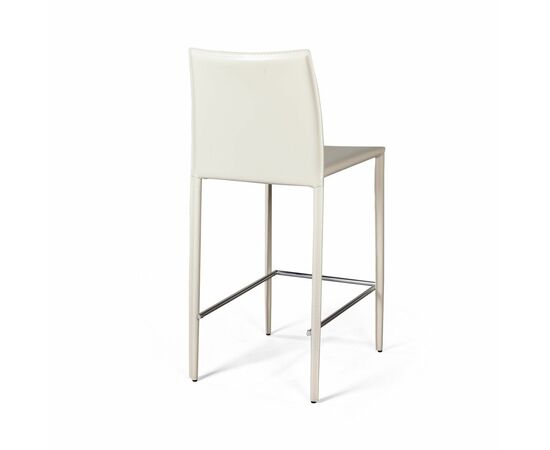 Стул полубарный Rolf, кожа бежевый, изображение 6 | Интернет магазин мебели и декора LifeDekor