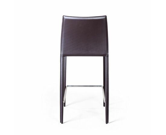 Стул полубарный Rolf, кожа коричневый, изображение 7 | Интернет магазин мебели и декора LifeDekor