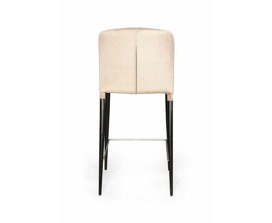 Стул полубарный Albert, бархат бежевый 5/опора конус, изображение 3 | Интернет магазин мебели и декора LifeDekor