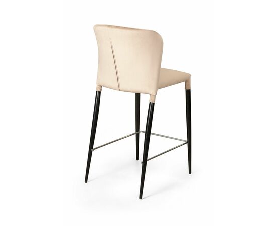 Стул полубарный Albert, бархат бежевый 5/опора конус, изображение 6 | Интернет магазин мебели и декора LifeDekor