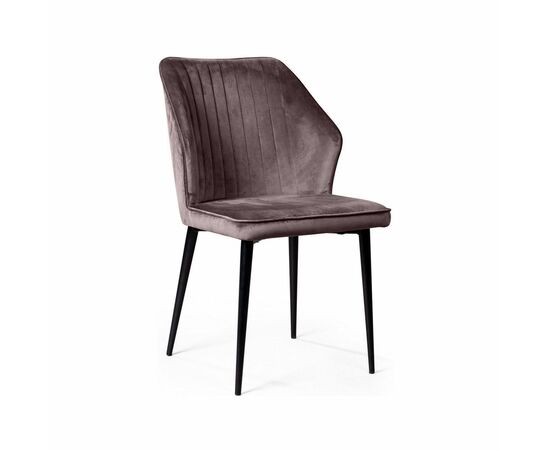 Стул Berg, бархат антрацит 14, изображение 3 | Интернет магазин мебели и декора LifeDekor