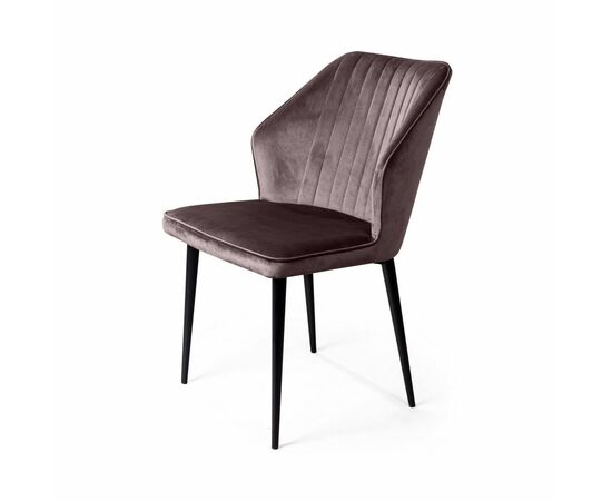 Стул Berg, бархат антрацит 14, изображение 7 | Интернет магазин мебели и декора LifeDekor