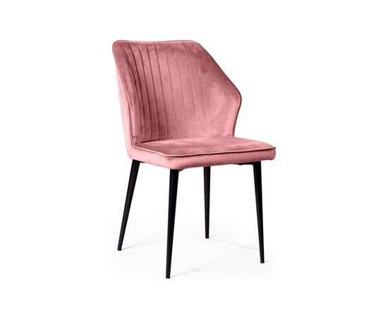 Стул Berg, бархат пудровый 15 | Интернет магазин мебели и декора LifeDekor