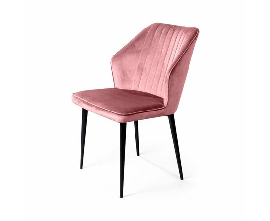 Стул Berg, бархат пудровый 15, изображение 7 | Интернет магазин мебели и декора LifeDekor